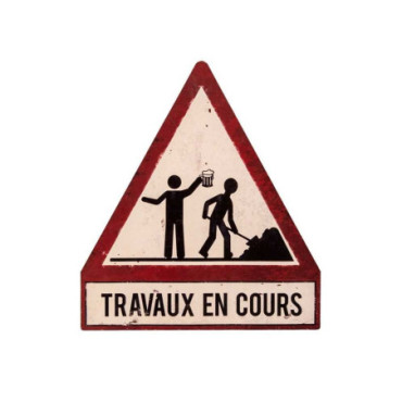 Panneau Travaux en cours 30*33.5