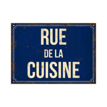 Plaque Rue de la cuisine 21*15