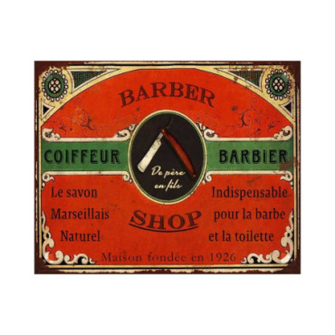 Plaque BARBIER