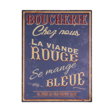 Plaque BOUCHERIE 33 x 25 cm