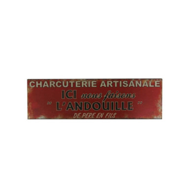 Plaque CHARCUTERIE ARTISANALE 50*15 cms