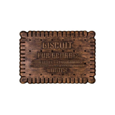 Plaque en bois Biscuit 50 x 35 cm