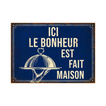 Plaque Ici le bonheur 21*15