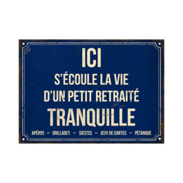 Plaque Ici s'écoule la vie 21*15