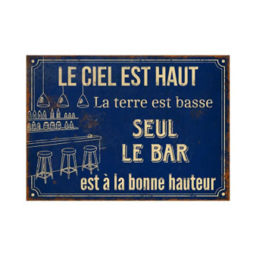 Plaque Le ciel est haut 21 x 15