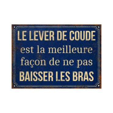 Plaque Le lever de coude 21 x 15