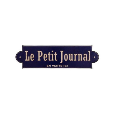 Plaque Le Petit journal 55*15 embossée