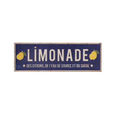 Plaque métal Limonade 55 x 18 cm