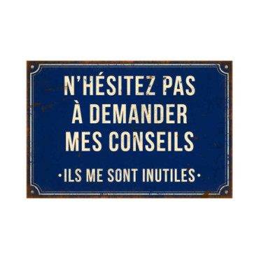 Plaque N'hésitez pas 21*15