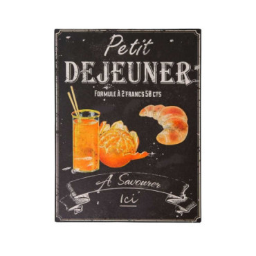 Plaque petit déjeuner