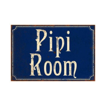 Plaque Pipi room 12*8