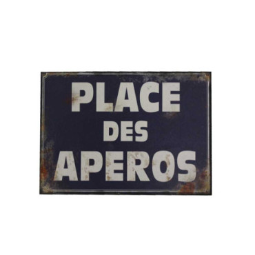 Plaque Place des Apéros 21*15 cms