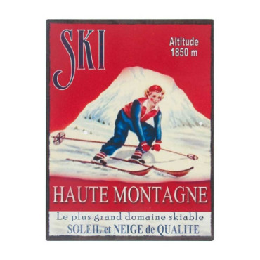 Plaque ski 25*33