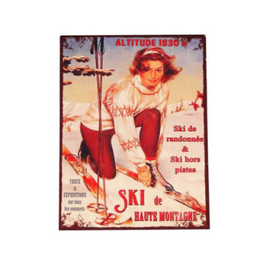 Plaque SKI 25*33