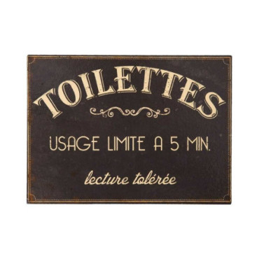 Plaque Toilettes