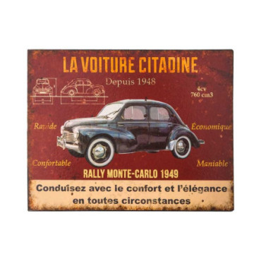 Plaque Voiture citadine