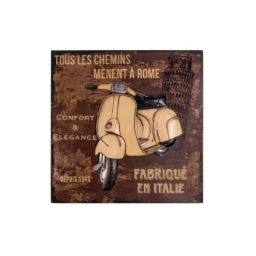 Tableau deco fer Rome 40 x 40