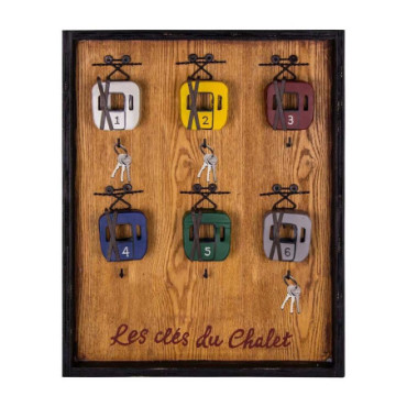 Tableau à clés avec télécabines