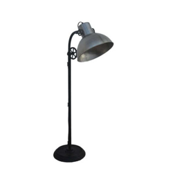 Lampe sur pied métal/zinc H:118cm