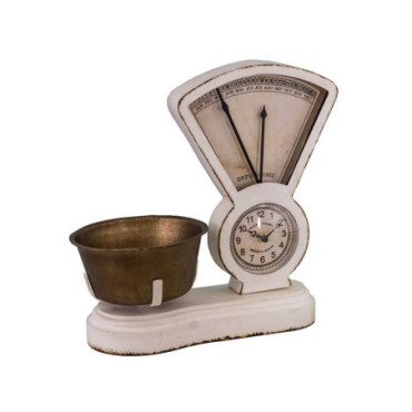 Balance Horloge / Calendrier plateau laiton