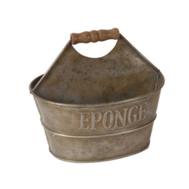 Porte savon/éponge zinc