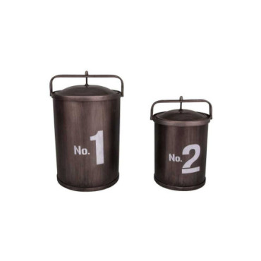 Poubelles style industriel x2