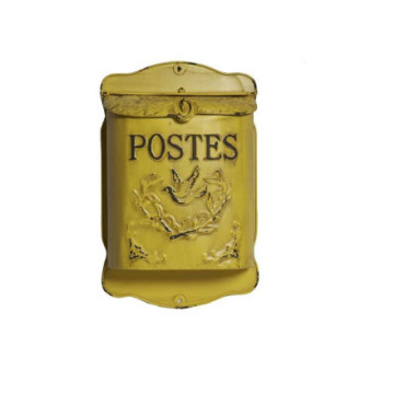 Boîte à lettres jaune