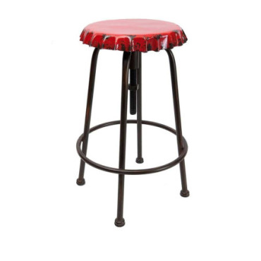 Tabouret soda vintage rouge