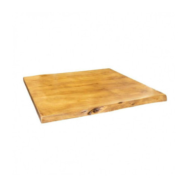 Plateau de table acacia 70 x70 ép:3.5cm