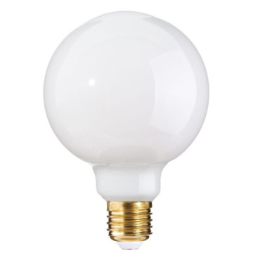 Ampoule Led Blanc Verre. 12,60x12,60x17,50cm