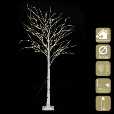 Arbre 132 Lumières Led Chaud