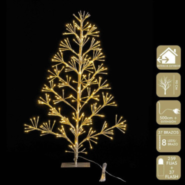 Arbre 296 Lumières Led Or 90cm