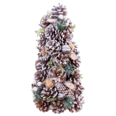 Arbre Ananas De Neige 18x18x30cm