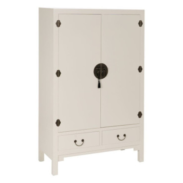 Armoire Blanc Bois Oriente 100x45x160cm