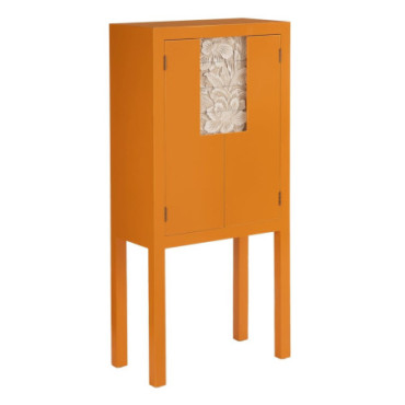 Armoire Cabinet Citrouille Mdf - Salon 60x30x130cm