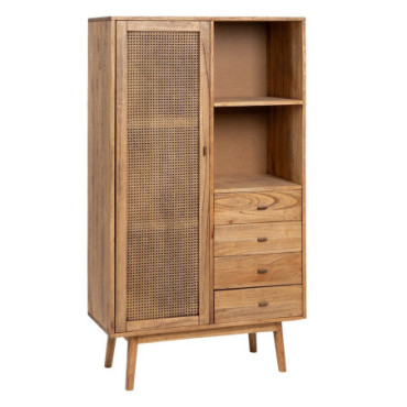 Armoire Miel Mindi Bois Ona Salon 90x38x165cm