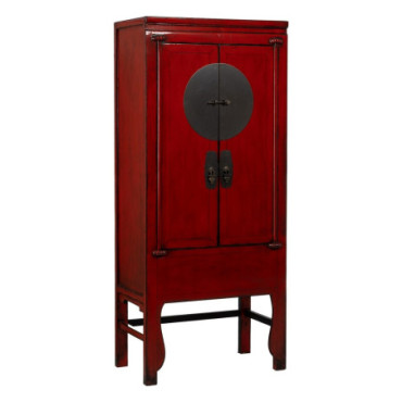 Armoire Rouge Bois - Mdf 83,50x45x195cm