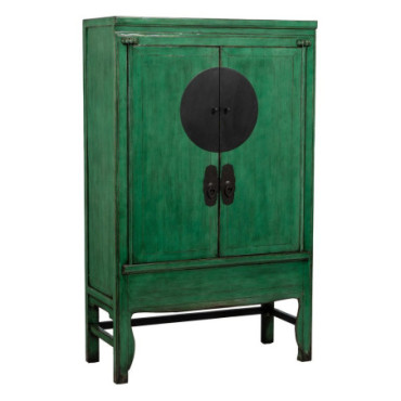 Armoire Vert Bois - Mdf 108x48x175cm