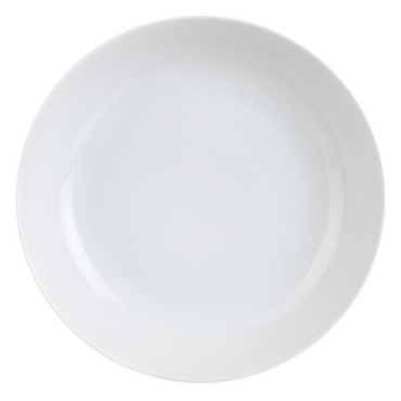 Assiette À Soupe Blanc Porcelaine 20,50x20,50x4cm