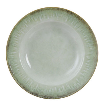 Assiette Pâtes Vert Porcelaine Cuisine 27x27x4,50cm