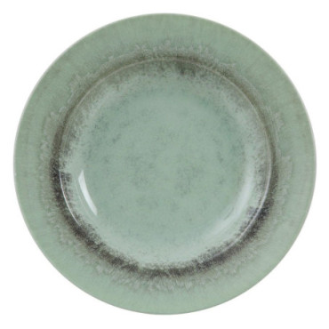 Assiette Pâtes Vert Porcelaine Cuisine 27x27x4,50cm