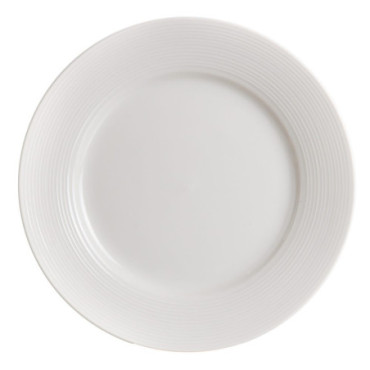 Assiette Plate Blanc Porcelaine Cuisine 26x26cm