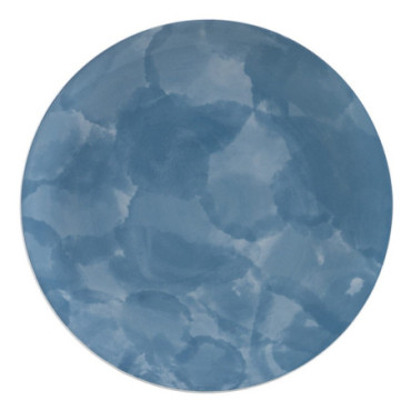 Assiette Plate Bleu Porcelaine Cuisine 26x26x2,50cm