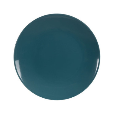 Assiette Plate Bleu Stoneware Cuisine 26x26x3cm