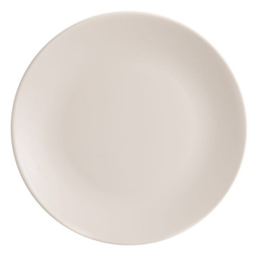 Assiette Plate Crème Stoneware Cuisine 26x26x3cm