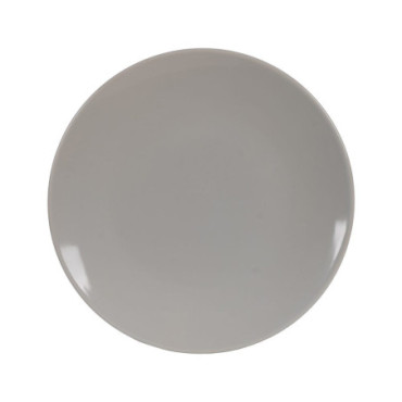 Assiette Plate Gris Stoneware Cuisine 26x26x3cm