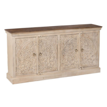 Bahut Beige Bois De Manguier 180x40x90cm