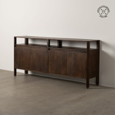 Bahut Marron Bois De Manguier Kurt Salon 190x40x86cm