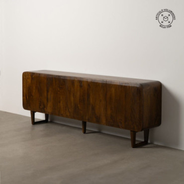 Bahut Marron Bois De Manguier Salon 234x44x86cm