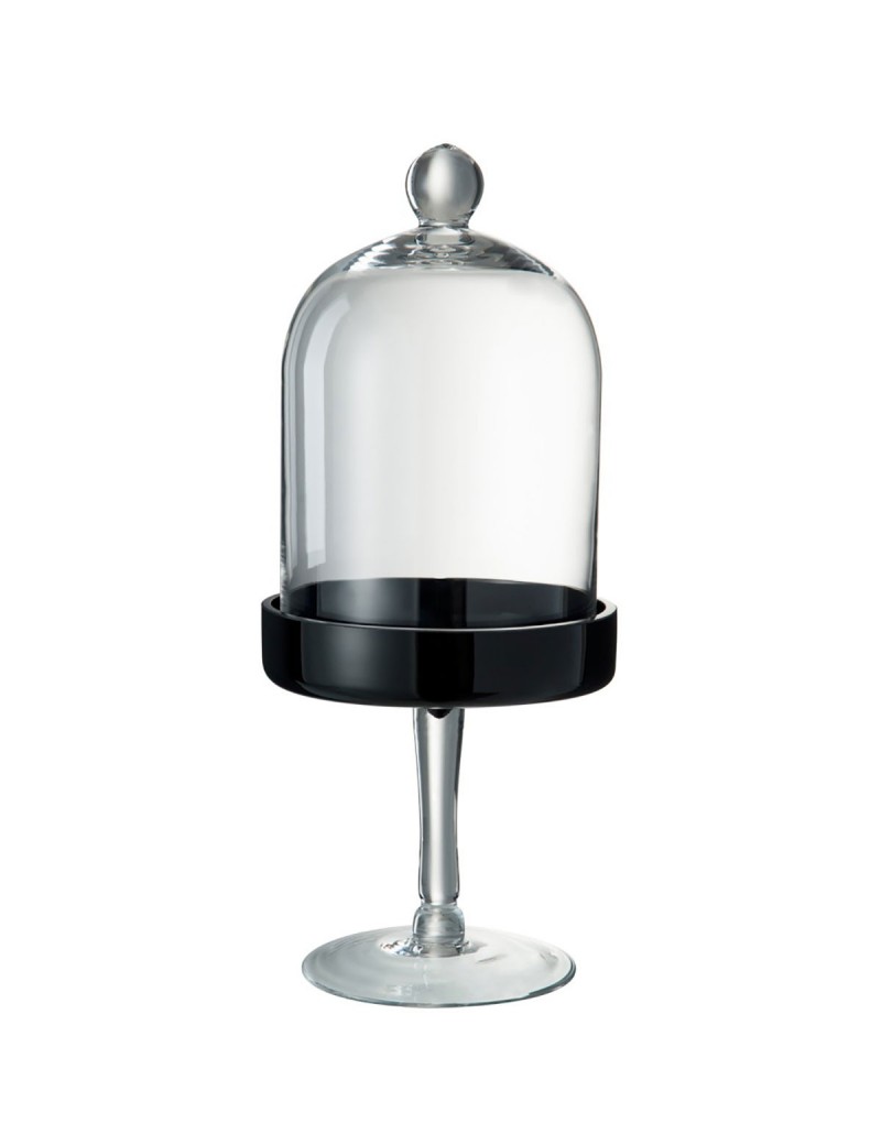 Cloche de verre sur pied Transparent